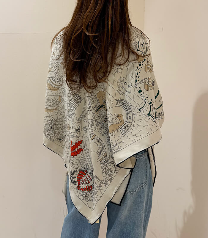 【DESERT ROSE】マルチプリントストール125★KORST-10