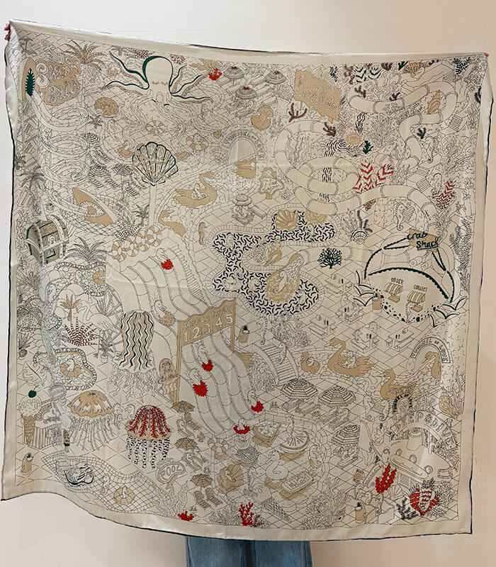 【DESERT ROSE】マルチプリントストール125★KORST-10