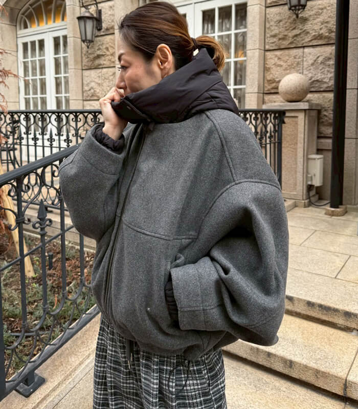 【LUGIVA】ビッグシルエットブルゾン★☆402565