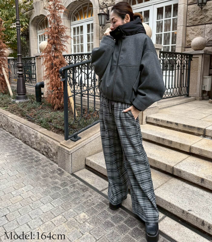 【LUGIVA】ビッグシルエットブルゾン★☆402565