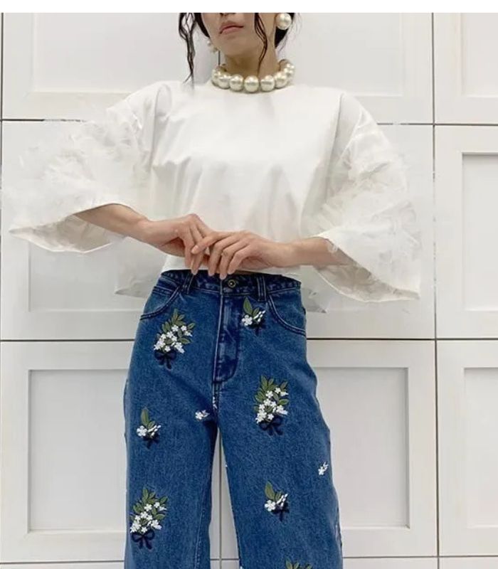 Adonisis】チュールマイクロフリルスリーブショートTS26213 | WEAR