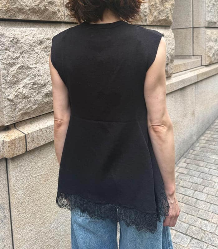 【GALENA】レースヘムニットTOPS★☆70060-5104