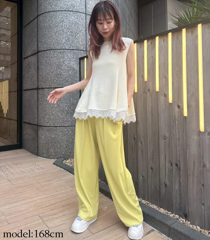 【GALENA】レースヘムニットTOPS★☆70060-5104