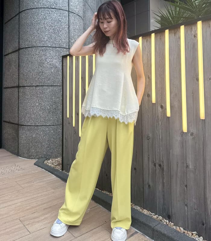 【GALENA】レースヘムニットTOPS★☆70060-5104