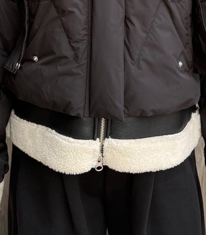 【LUGIVA】ムートン切り替えダウンジャケット★☆402563