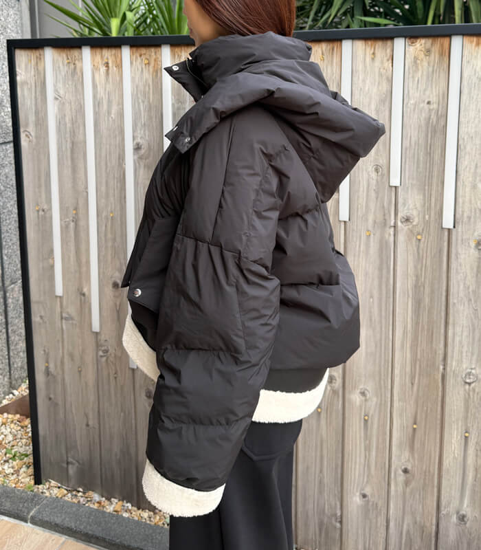 【LUGIVA】ムートン切り替えダウンジャケット★☆402563