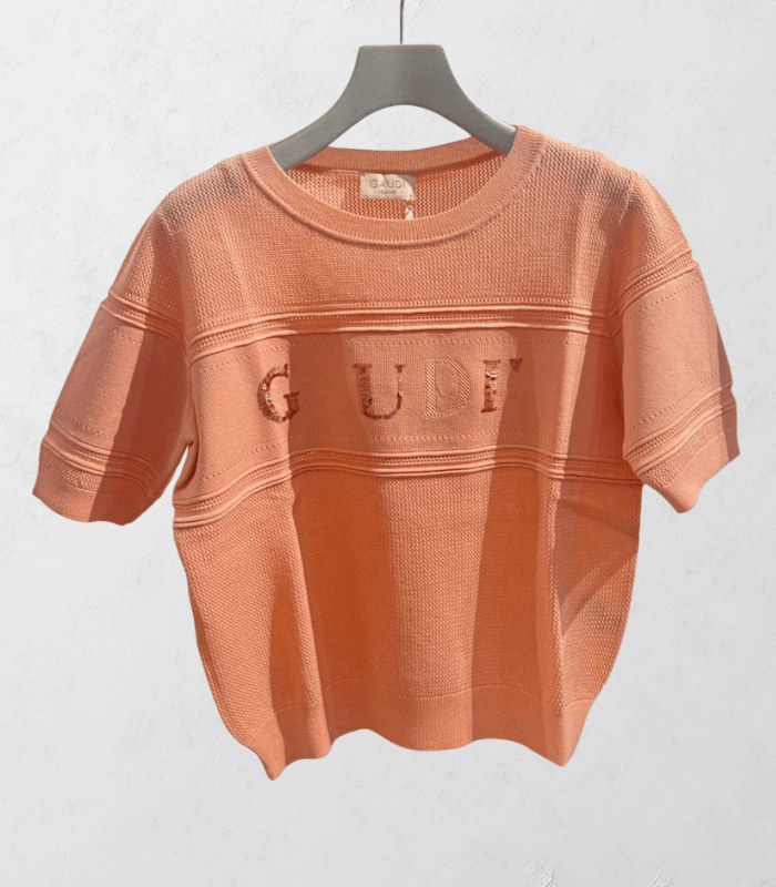【SALE】【GAUDI】パンチホール切替ロゴニット▼☆IT611BD53030