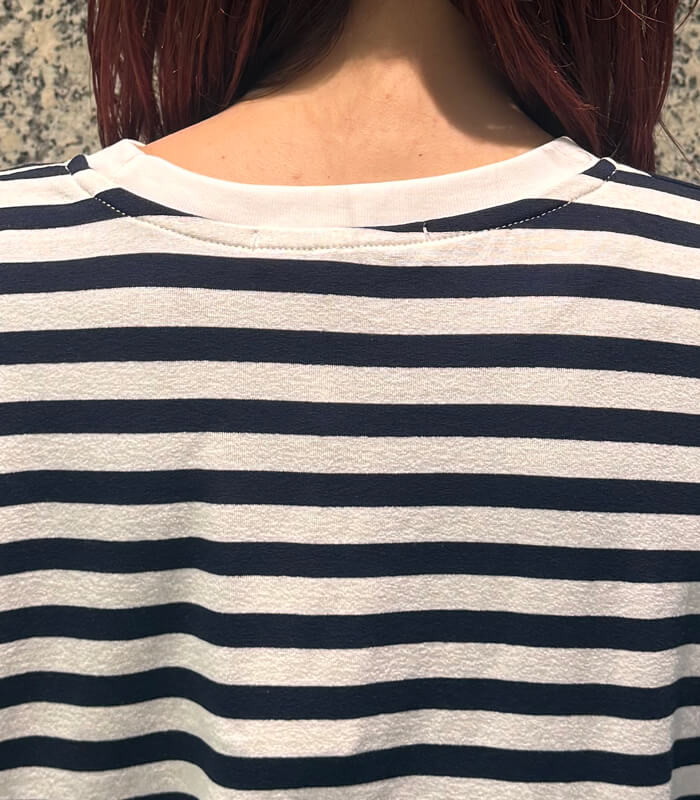 SALE】【RINASCIMENTO】ブークレーハートワッペンボーダーTシャツ