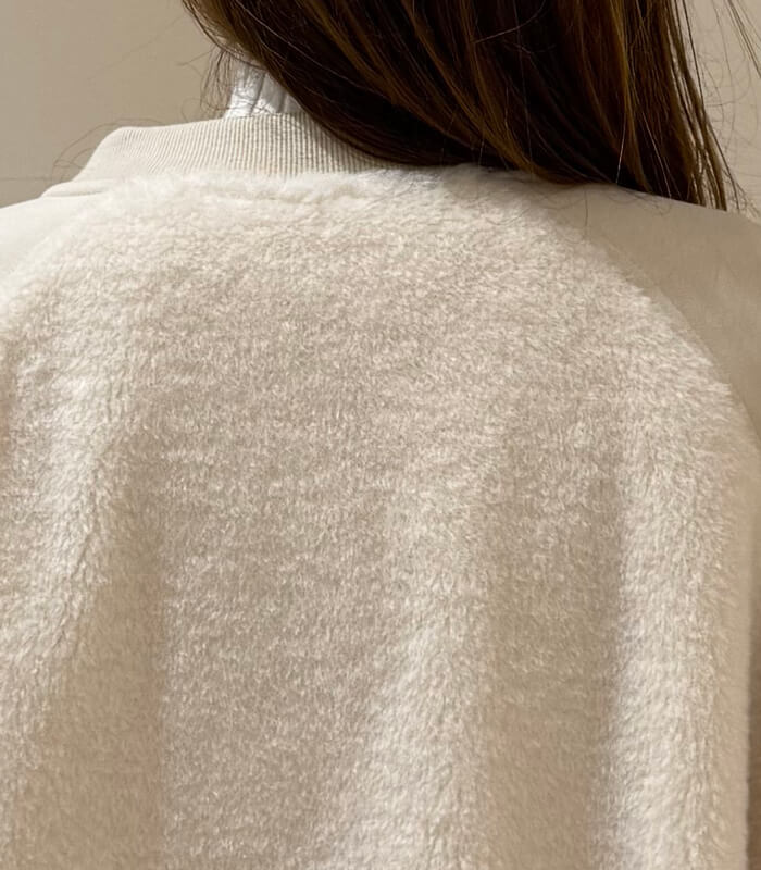 【LUGIVA】裏毛×ボア切り替えブルゾン★402579