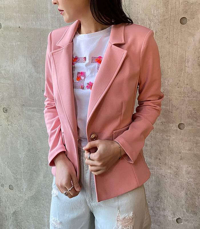 【Rinascimento】ゴールドボタンテーラードジャケット★☆(IT)RIN122772