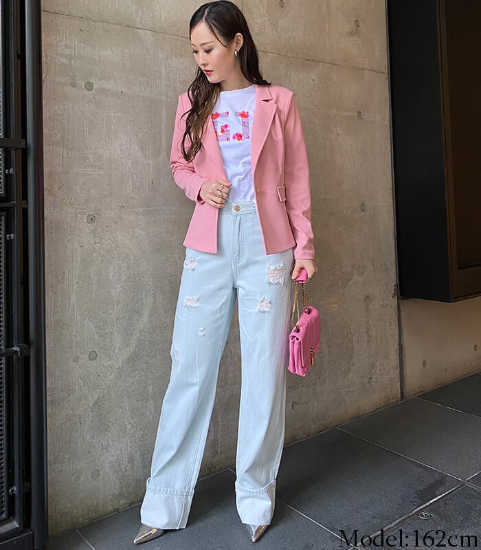 【Rinascimento】ゴールドボタンテーラードジャケット★☆(IT)RIN122772