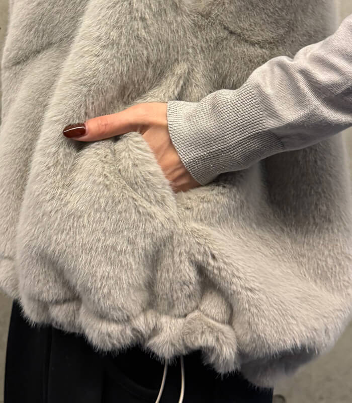 【MARIED'OR】上質ミンク調2wayファーベスト★☆57129