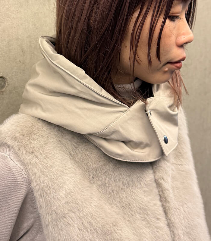 【MARIED'OR】上質ミンク調2wayファーベスト★☆57129