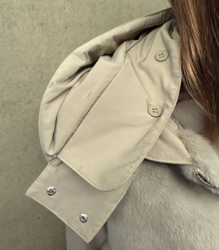 【MARIED'OR】上質ミンク調2wayファーベスト★☆57129