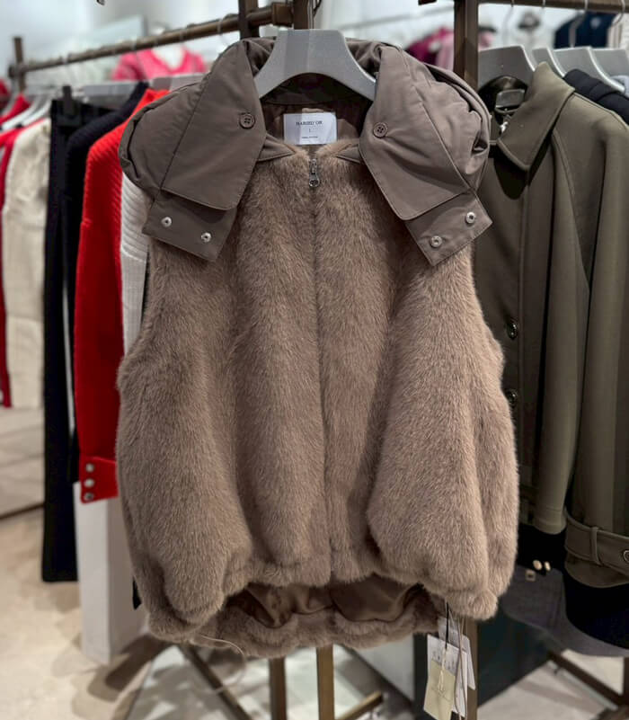 【MARIED'OR】上質ミンク調2wayファーベスト★☆57129