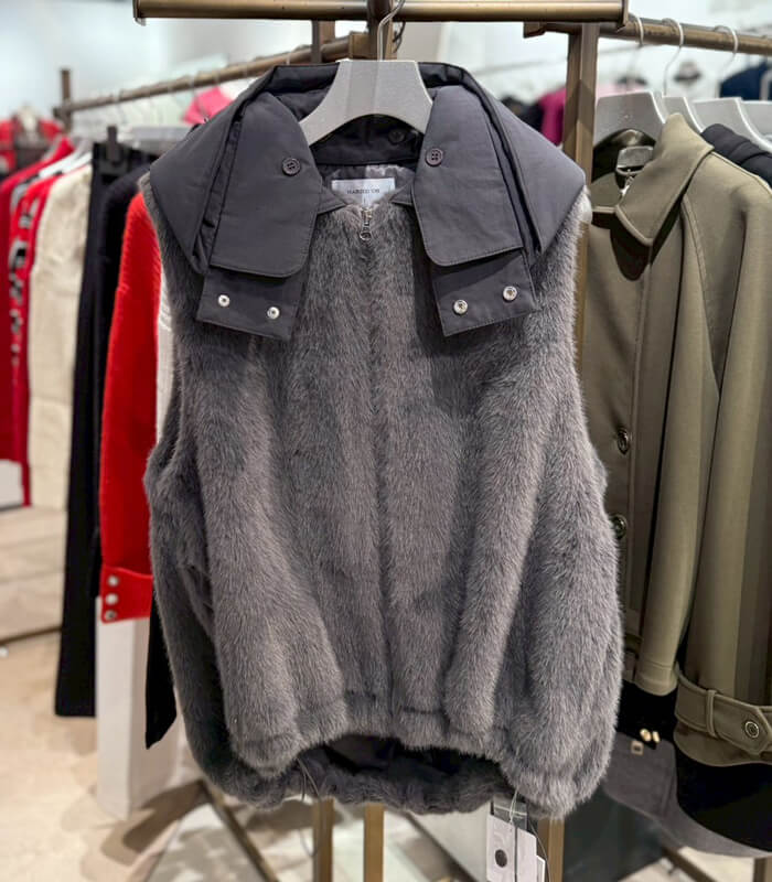 【MARIED'OR】上質ミンク調2wayファーベスト★☆57129