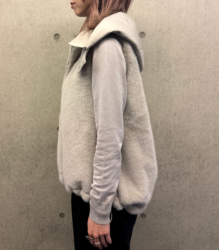 【MARIED'OR】上質ミンク調2wayファーベスト★☆57129