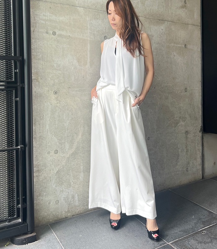 【DESERT ROSE】パールボタンタックワイドパンツ★☆GA2205-P