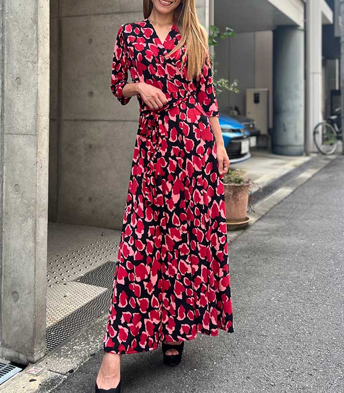 カシュクールワンピース なまなましい 