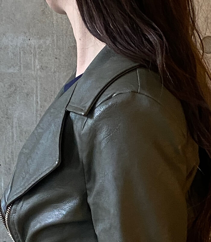 希少カラー✨MaxMara　ボルドー　レザージャケット　ライダース　ペプラム Amazon | KanshaMingma ライダースジャケット レディース 本革