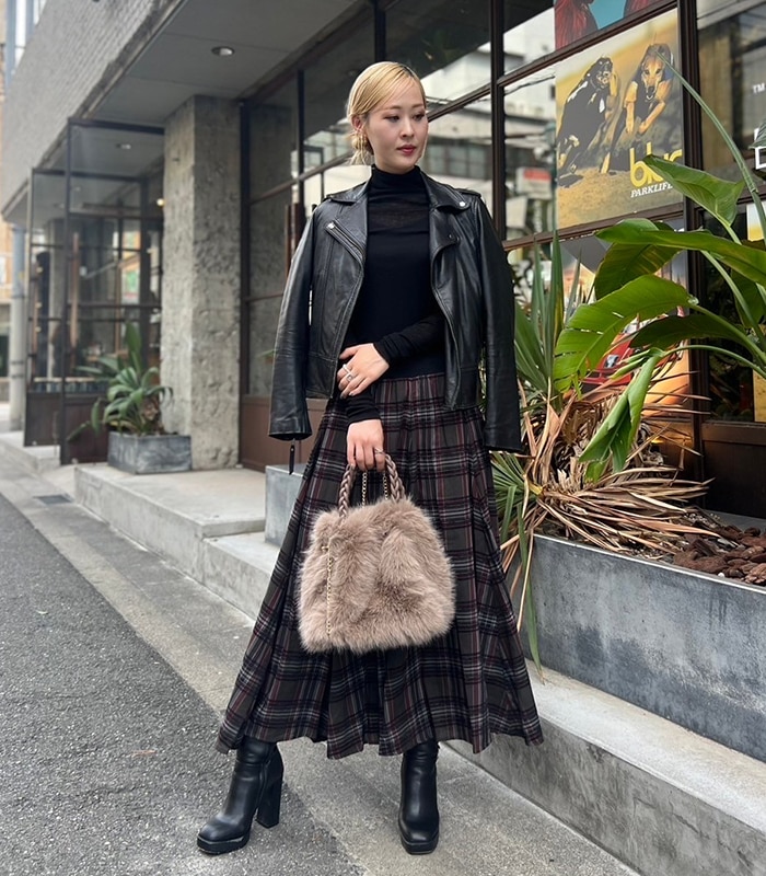 GALENA】チェック柄フレアロングスカート☆70052-2101 | WEAR,スカート