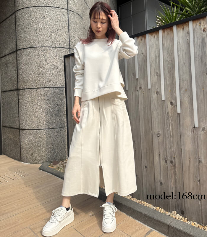LUGIVA】フロントジップスウェットロングスカート☆102608 | WEAR
