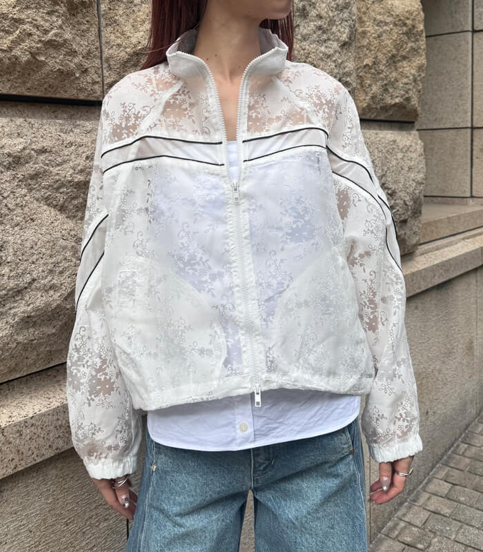 PaulineBleu】レースシアーブルゾン47633 | WEAR,アウター | DESERT ROSE