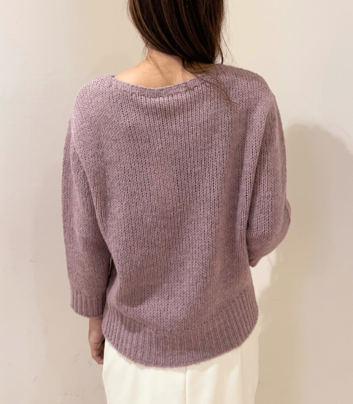 【Rinascimento】ラメロゴプルオーバーニット★ITRIN11949