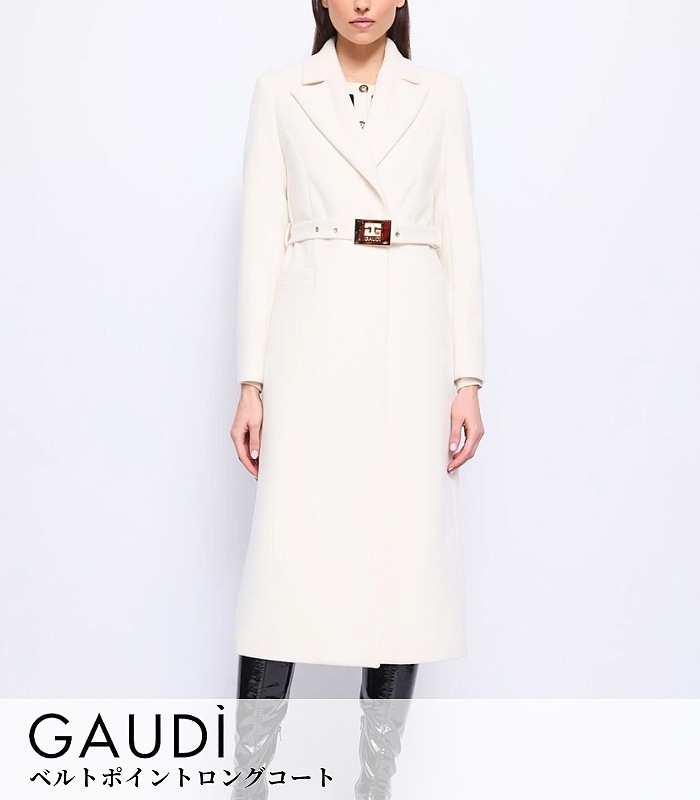 【GAUDI】ベルトポイントロングコート★IT521FD35019