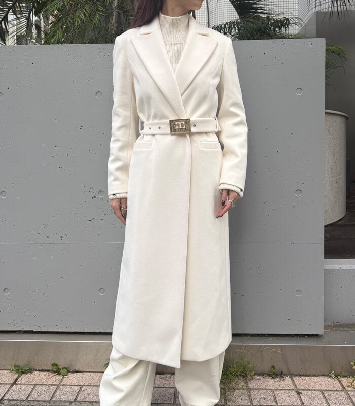 【GAUDI】ベルトポイントロングコート★IT521FD35019