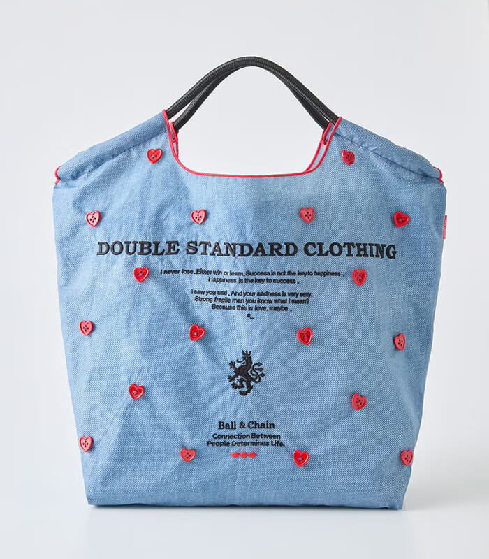 【DOUBLE STANDARD CLOTHING】Heart Button ミニショッピングバッグ★☆0400-001-263
