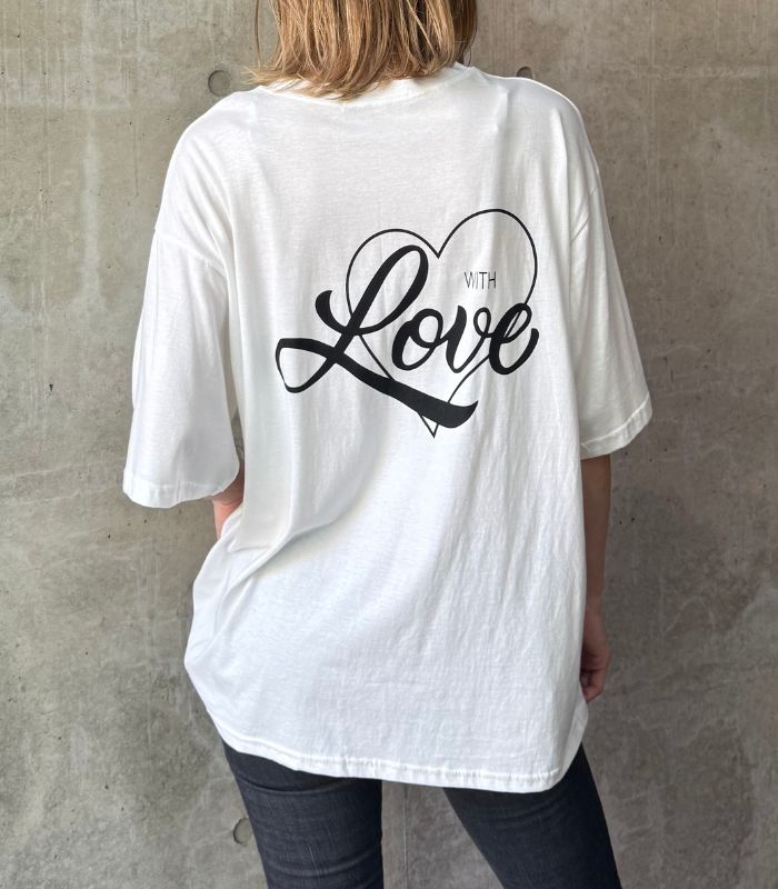 【SALE】【DESERT ROSE】後ろLOVEハートTシャツ●☆BDCS-63