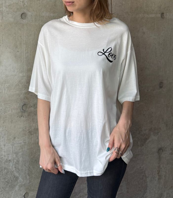 【SALE】【DESERT ROSE】後ろLOVEハートTシャツ●☆BDCS-63