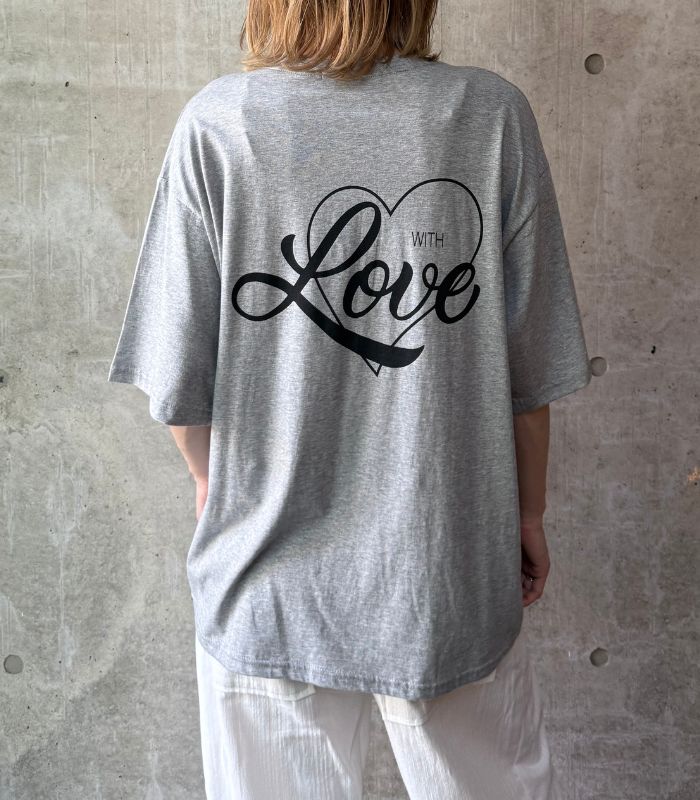 【SALE】【DESERT ROSE】後ろLOVEハートTシャツ●☆BDCS-63