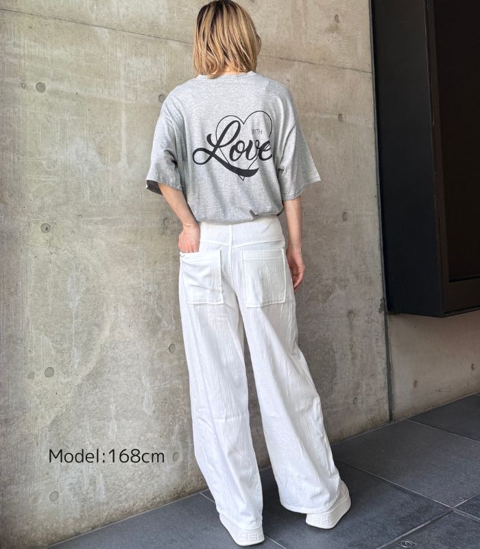 【SALE】【DESERT ROSE】後ろLOVEハートTシャツ●☆BDCS-63