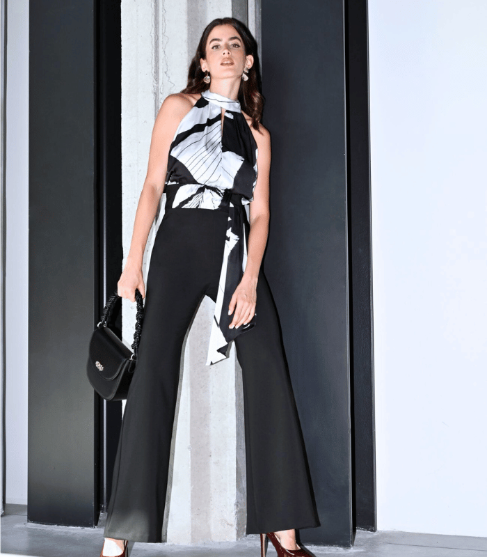 【RINASCIMENTO】モノトーンデザインジャンプアップスーツ★ITRIN125085