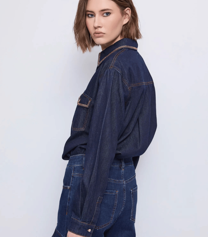 【SALE】【GAUDI】インディゴデニムシャツ■IT521BD46004