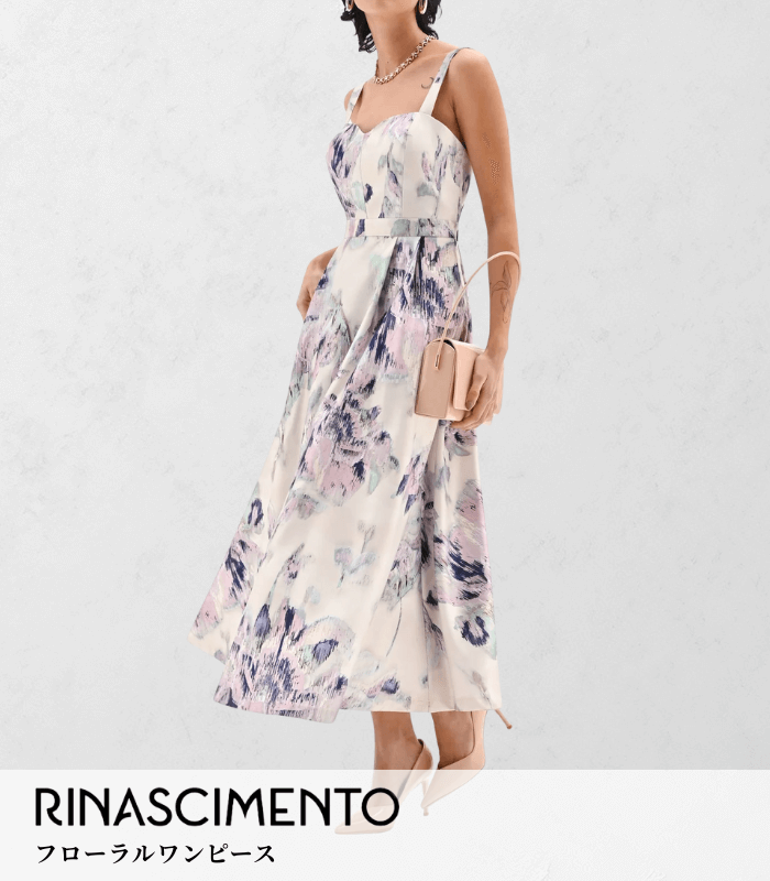 【RINASCIMENTO】フローラルワンピース★ITRIN127661