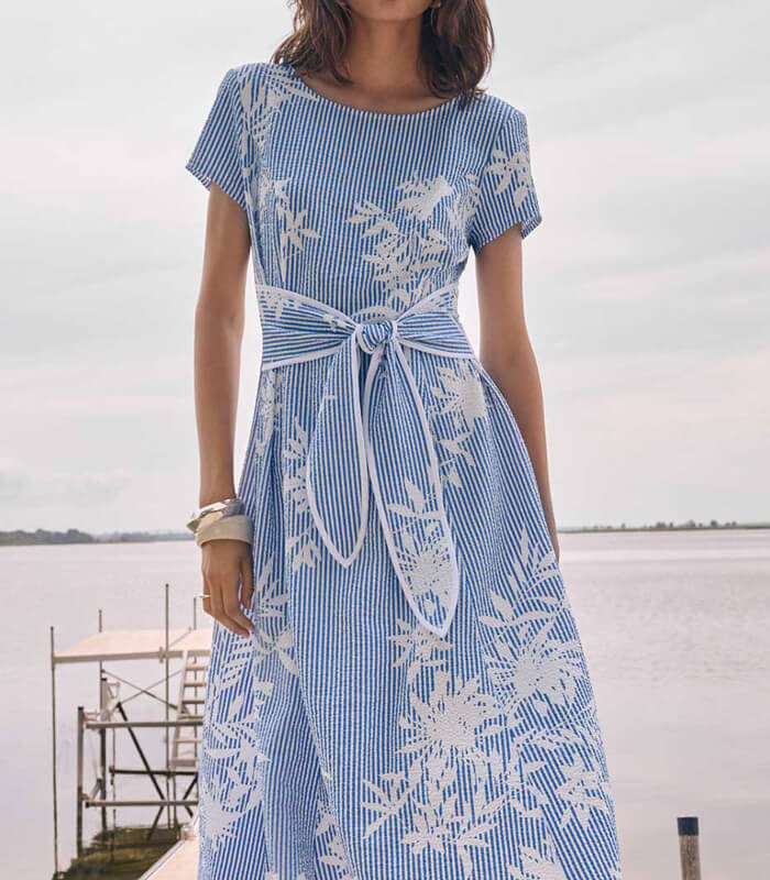 Joseph Ribkoff】花柄フィット＆フレアドレス☆IT262191 | WEAR
