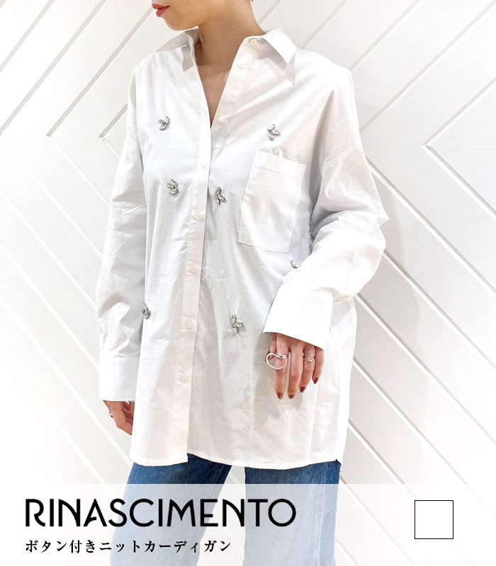 【SALE】【Rinascimento】ビジューデザインシャツ●☆RIN117719