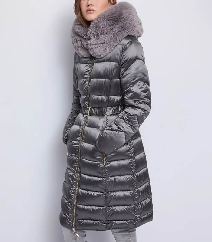 【GAUDI】ファーカラーポイントナイロンパファーコート★☆IT521BD35004