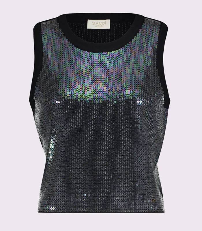 【SALE】【GAUDI】スパンコールニットタンク▼IT611BD53017