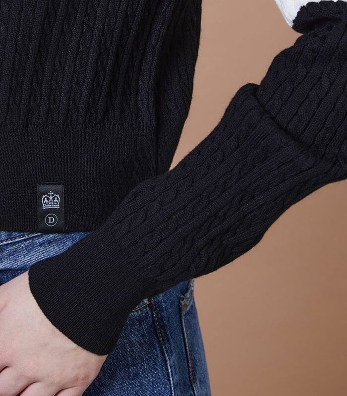 DOUBLE STANDARD CLOTHING 】ドッキングデニムニット☆0209-540