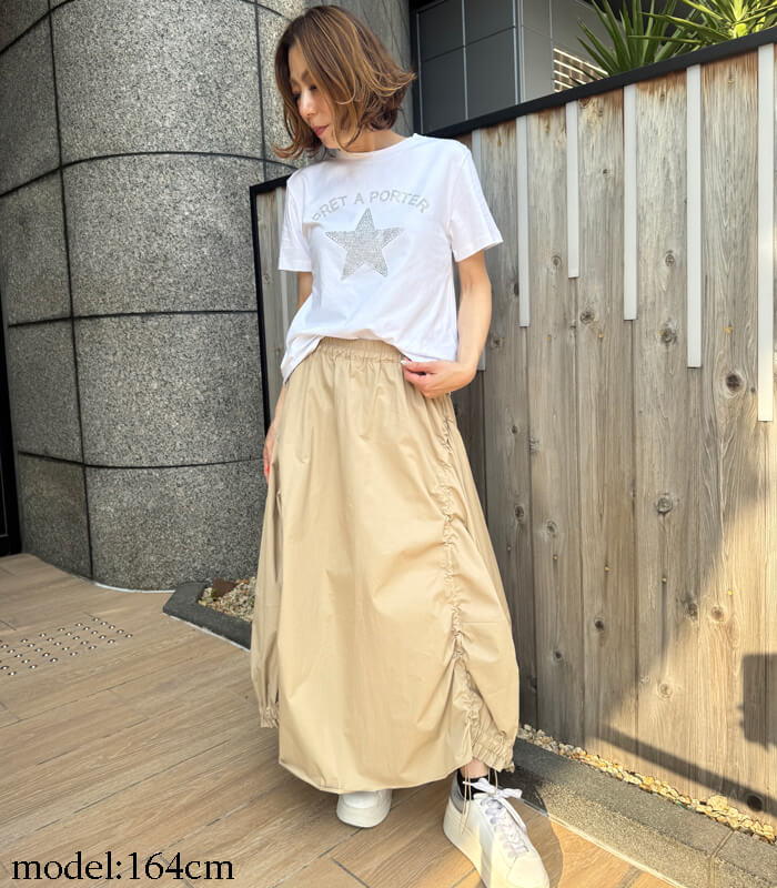 【FLY GIRL】ラインストーンスターTシャツ★IT11000-25