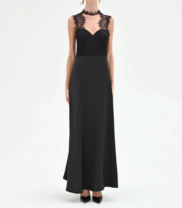 【RINASCIMENTO】レースビスチェマキシドレス★ITRIN127526