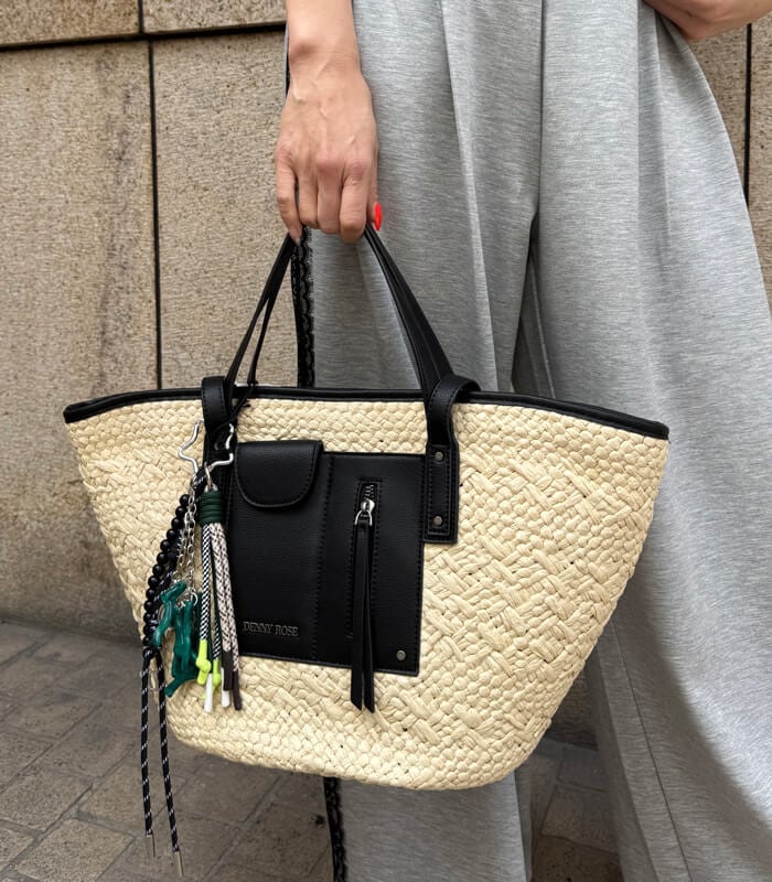 【DENNY ROSE】ナチュラルバスケットトート★(チャームは別売りです)611DR90009