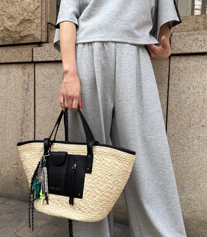 【DENNY ROSE】ナチュラルバスケットトート★(チャームは別売りです)611DR90009