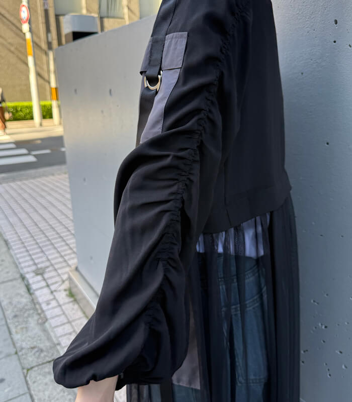 【GALENA】チュール切替ロングカーディガン★☆70050-3119