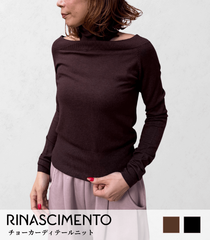 【SALE】【Rinascimento】チョーカーディテールニット●ITRIN12179