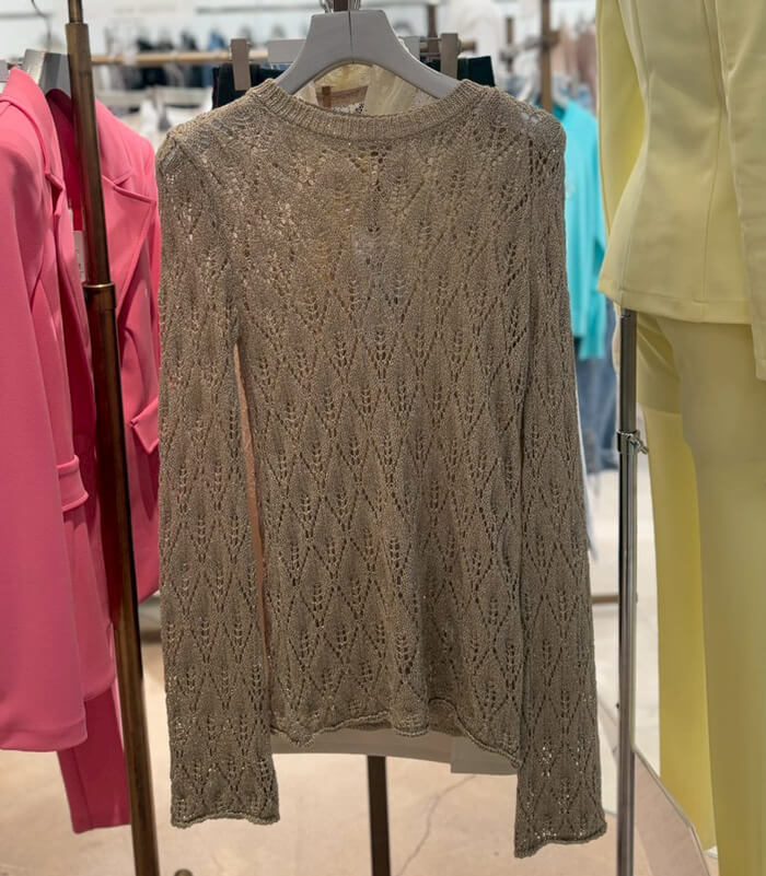 【RINASCIMENTO】ルレックスオープンニットトップ★☆ITRIN12203